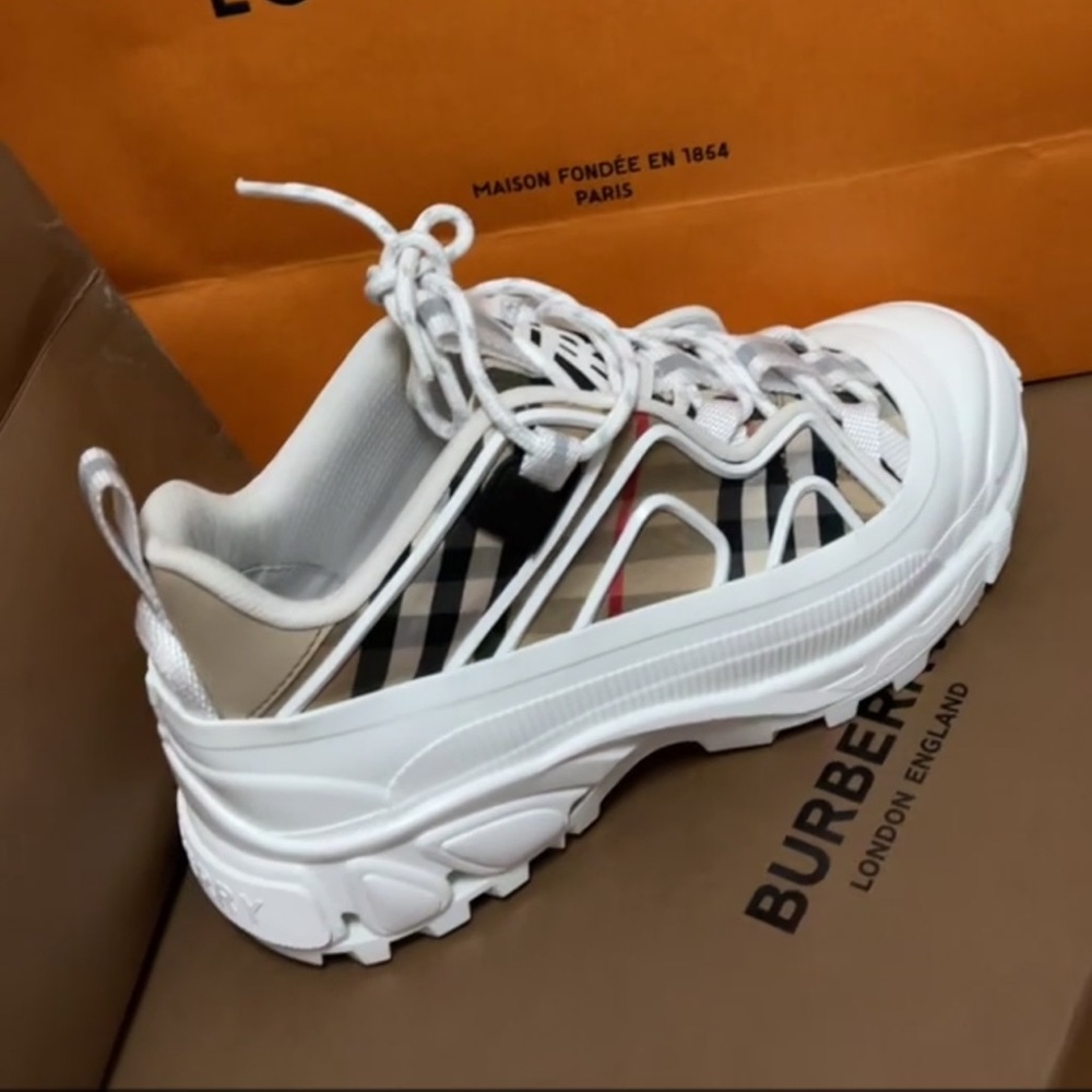 Burberry Checkered White Sneakers
